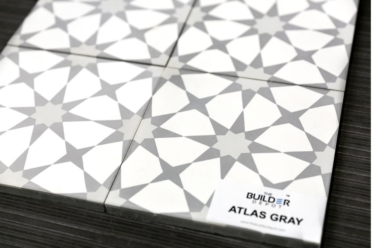 Medina Gray Cement Tile